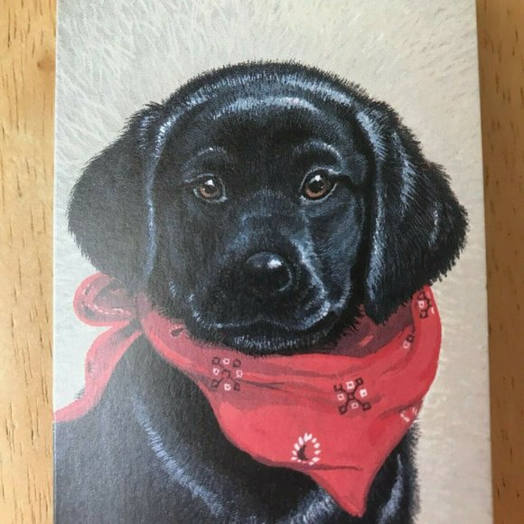 Black Labrador Bridge Tallies Set of 6 Score Cards 2 & 3 Table Progressive VTG - Picture 2 of 7